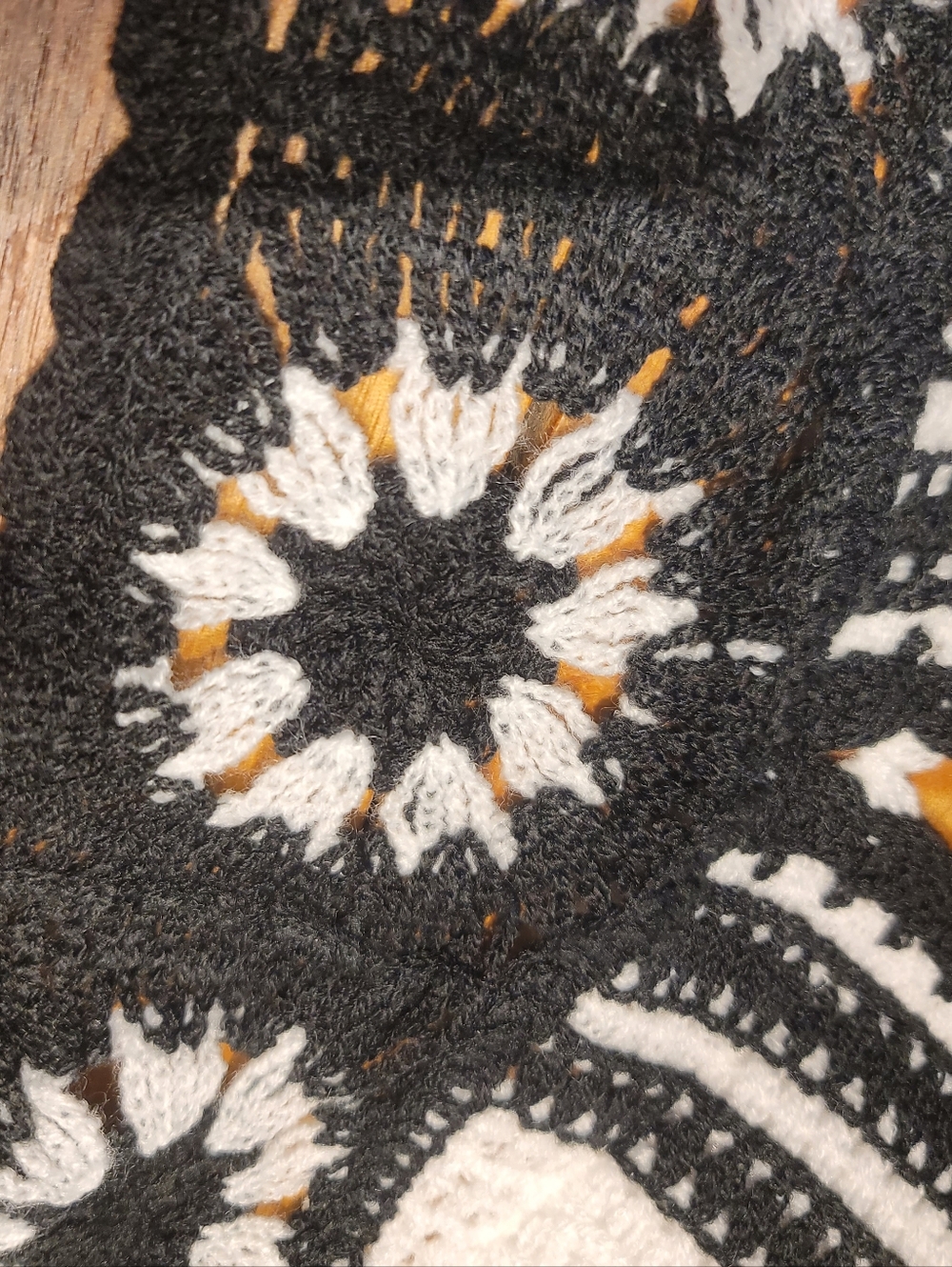Boho Black & White Crochet Halter Top - Picture 3 of 5